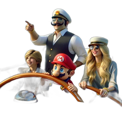 weapon, staff, hat, car transparent PNG cut-out