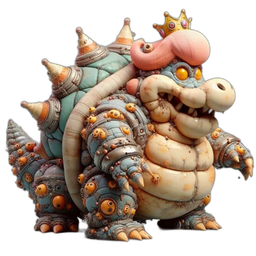 dragon, creature, animal, crown transparent PNG cut-out