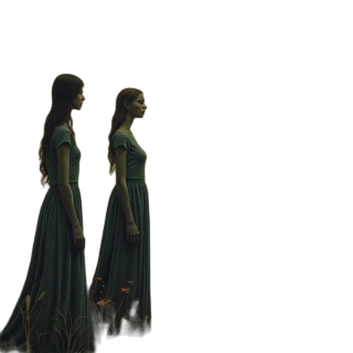 dress, crown, concept art, 3d render transparent PNG cut-out