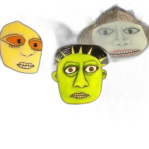 mask, face, concept art, photorealistic transparent PNG cut-out