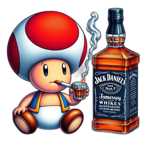 bottle, hat, weapon, pixel art transparent PNG cut-out