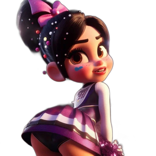 dress, staff, face, 3d render transparent PNG cut-out