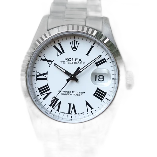 jewelry, silver, wristwatch, white transparent PNG cut-out