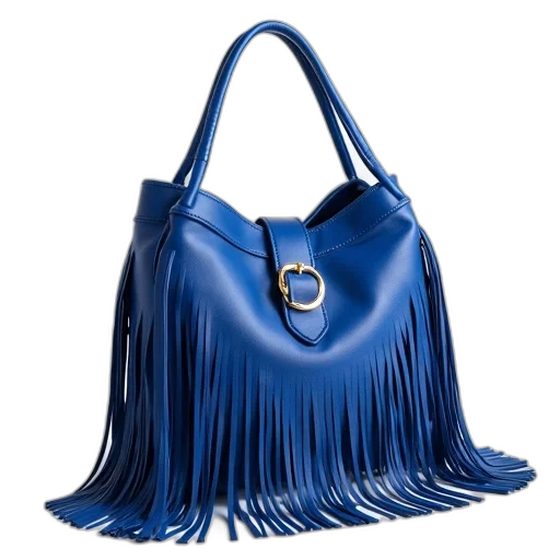 blue, handbag, fringe, detail transparent PNG cut-out