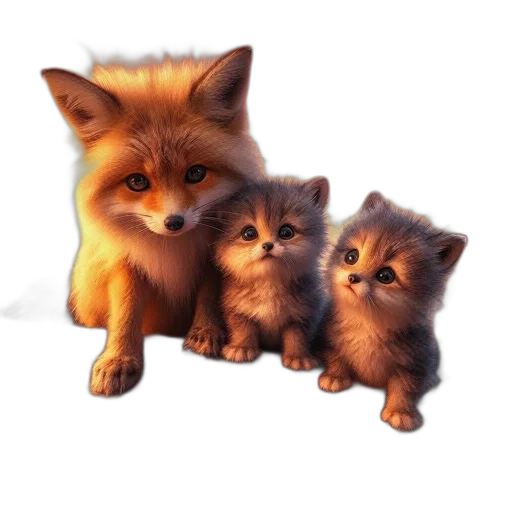 animal, 3d render, photorealistic, concept art transparent PNG cut-out