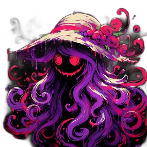 hat, hair, mask, dress transparent PNG cut-out
