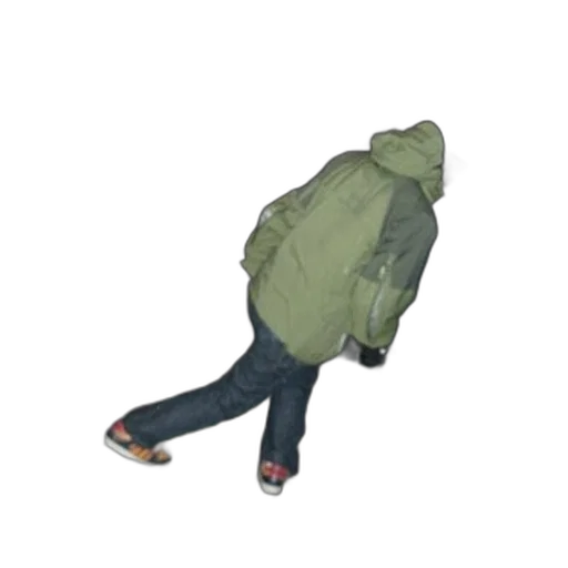 jacket, umbrella, staff, creature transparent PNG cut-out