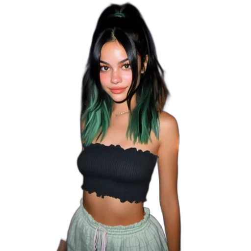 dress, hair, creature, jacket transparent PNG cut-out