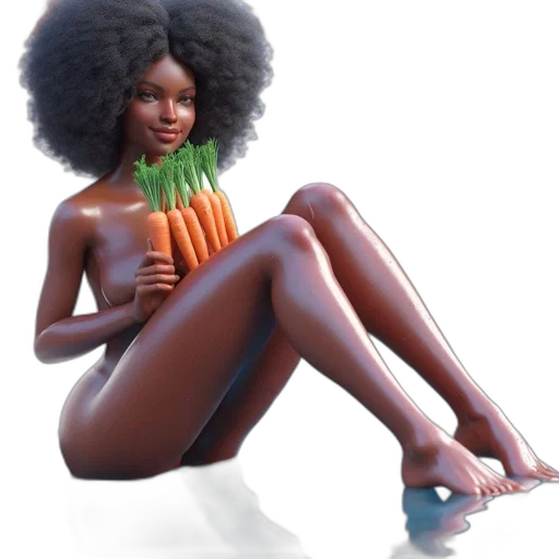 hair, food, creature, concept art transparent PNG cut-out