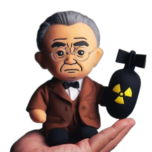 elderly, figurine, toy, holds transparent PNG cut-out