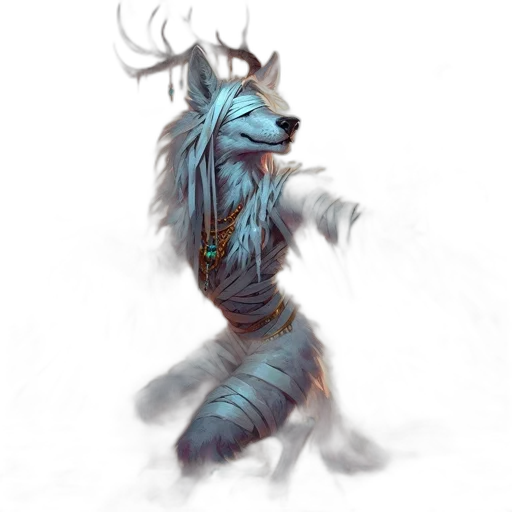 creature, staff, animal, crown transparent PNG cut-out