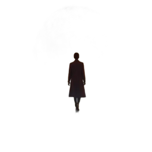 dress, jacket, staff, robot transparent PNG cut-out