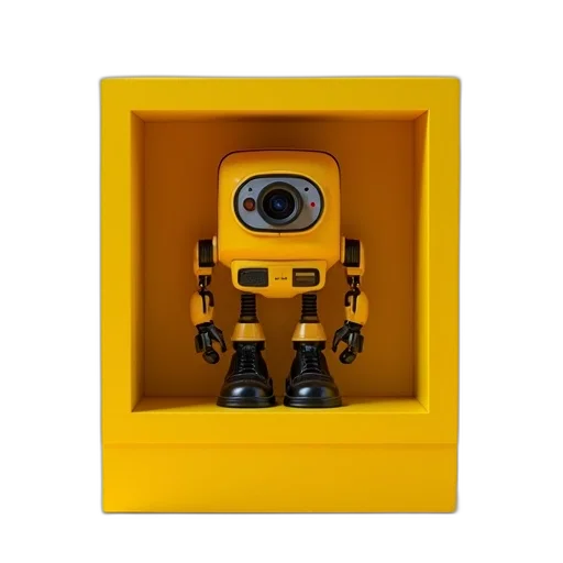 robot, furniture, face, staff transparent PNG cut-out