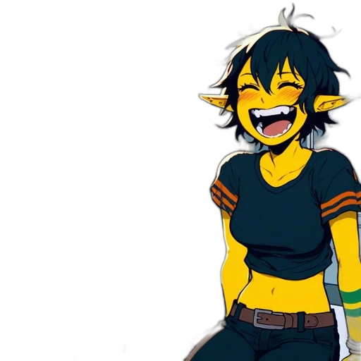 anime, concept art, cartoon, pixel art transparent PNG cut-out