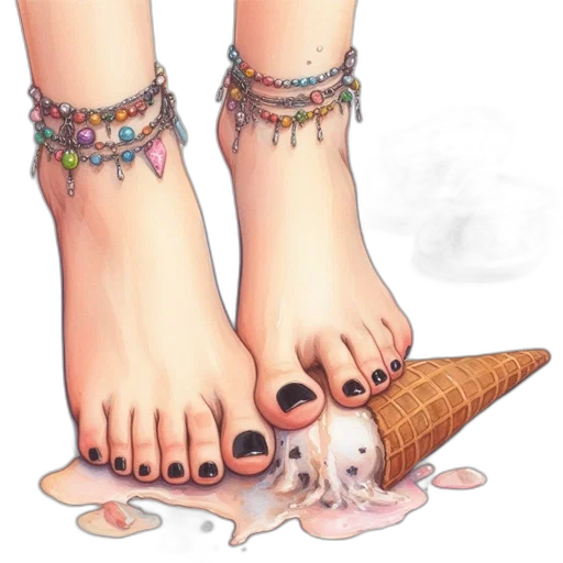 shoes, jewelry, watercolor, photorealistic transparent PNG cut-out