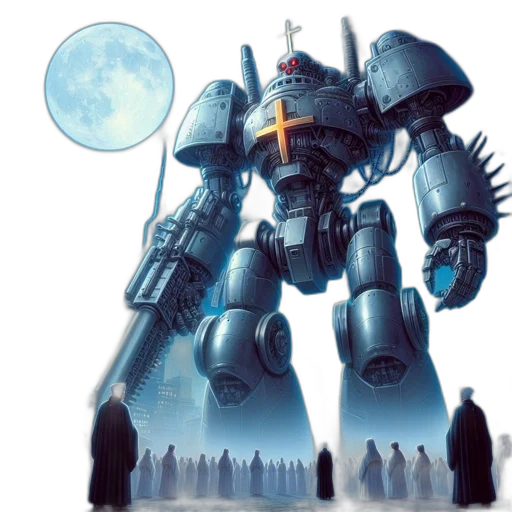 robot, weapon, concept art, comic book art transparent PNG cut-out
