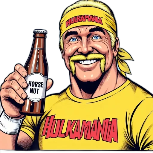 bottle, comic book art, cartoon, man transparent PNG cut-out