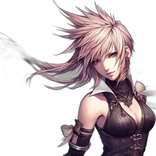 staff, dragon, hair, weapon transparent PNG cut-out