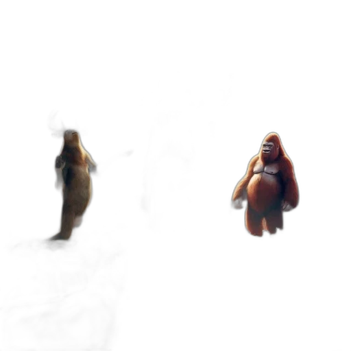 creature, animal, concept art, 3d render transparent PNG cut-out