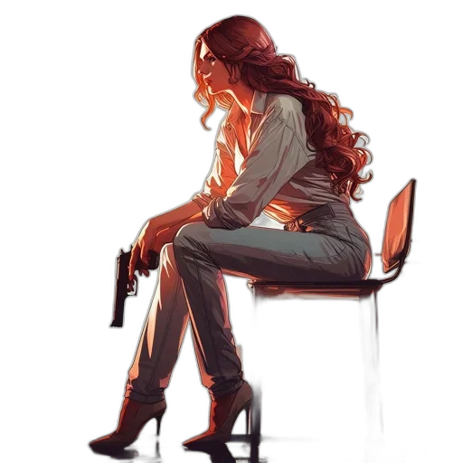 concept art, comic book art, cartoon, photorealistic transparent PNG cut-out
