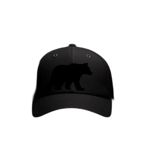 hat, animal, 3d render, bear transparent PNG cut-out