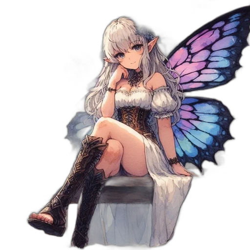 dragon, dress, staff, creature transparent PNG cut-out