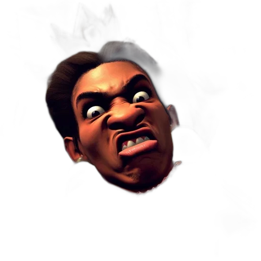 face, mask, creature, staff transparent PNG cut-out