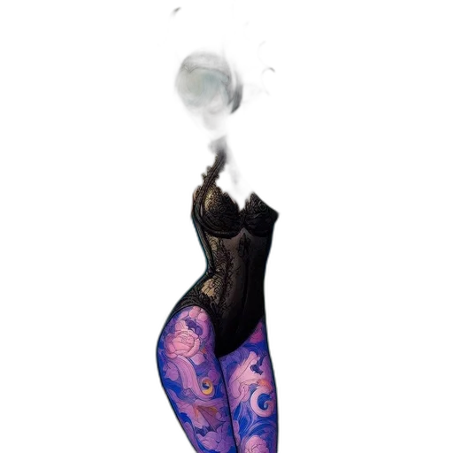dress, mask, umbrella, staff transparent PNG cut-out