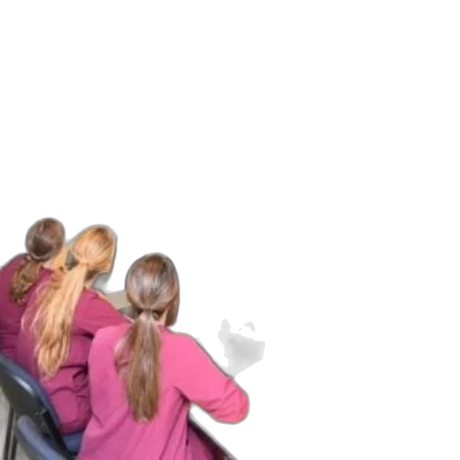 staff, hair, jacket, 3d render transparent PNG cut-out