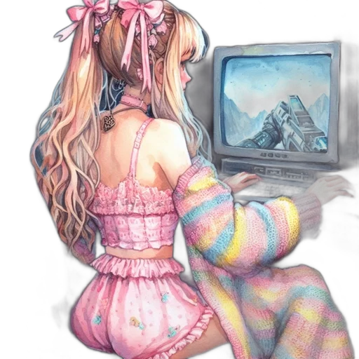 robot, dress, face, creature transparent PNG cut-out