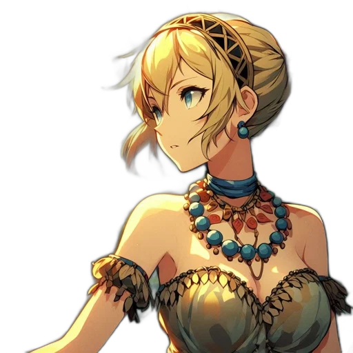 dress, crown, staff, weapon transparent PNG cut-out