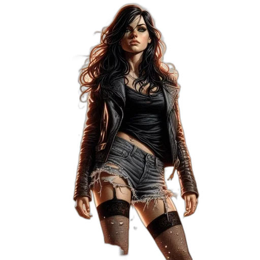 comic book art, concept art, fantasy art, photorealistic transparent PNG cut-out
