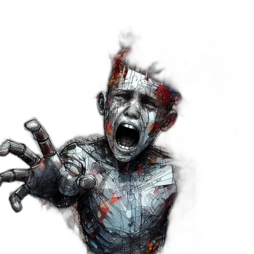 creature, face, mask, concept art transparent PNG cut-out