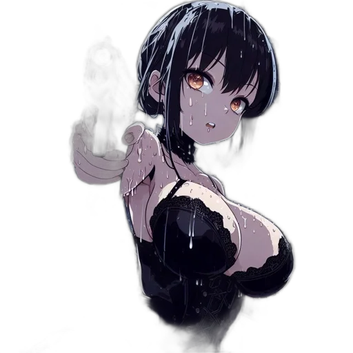 dress, weapon, staff, robot transparent PNG cut-out