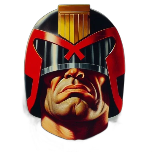 mask, face, robot, comic book art transparent PNG cut-out