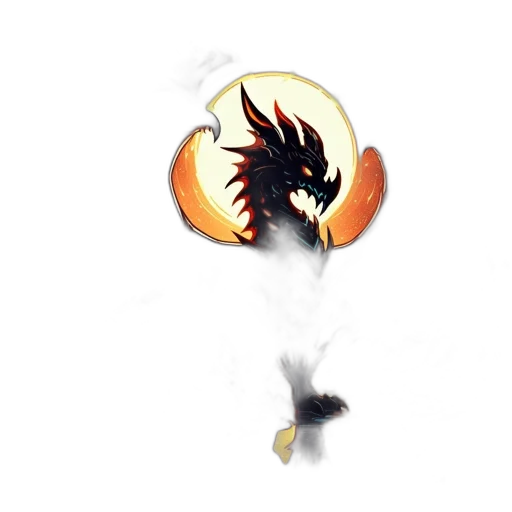 dragon, staff, weapon, mask transparent PNG cut-out