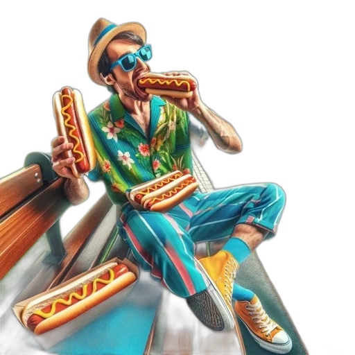 staff, food, concept art, 3d render transparent PNG cut-out