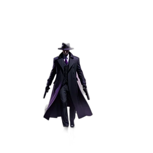 hat, jacket, staff, mask transparent PNG cut-out