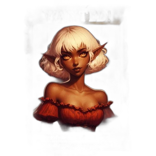 face, hair, staff, creature transparent PNG cut-out
