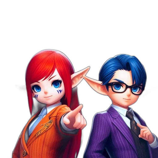 staff, anime, concept art, 3d render transparent PNG cut-out
