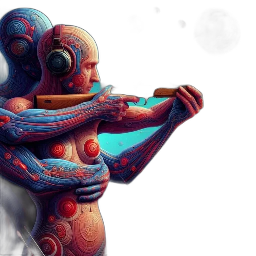robot, concept art, 3d render, fantasy art transparent PNG cut-out