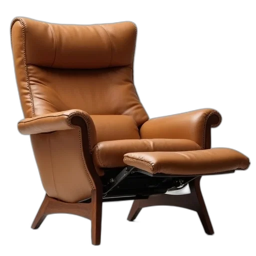 furniture, 3d render, classic, recliner transparent PNG cut-out