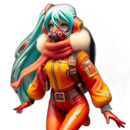 jacket, robot, concept art, cyberpunk transparent PNG cut-out