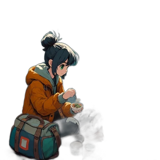 food, jacket, staff, face transparent PNG cut-out