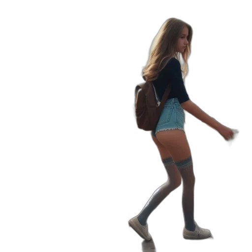 dress, shoes, jacket, 3d render transparent PNG cut-out