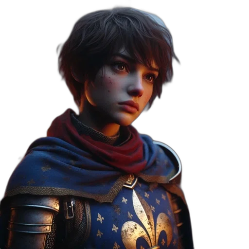 face, staff, sword, jacket transparent PNG cut-out
