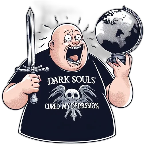 staff, concept art, comic book art, pixel art transparent PNG cut-out