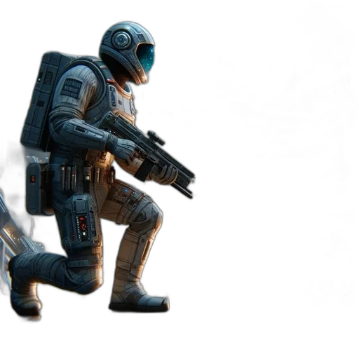 robot, weapon, creature, staff transparent PNG cut-out