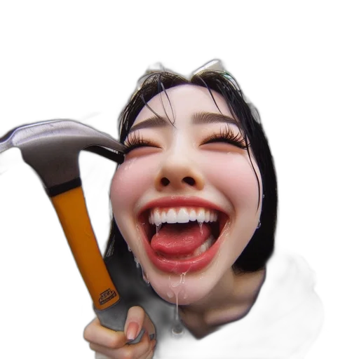 staff, weapon, face, creature transparent PNG cut-out