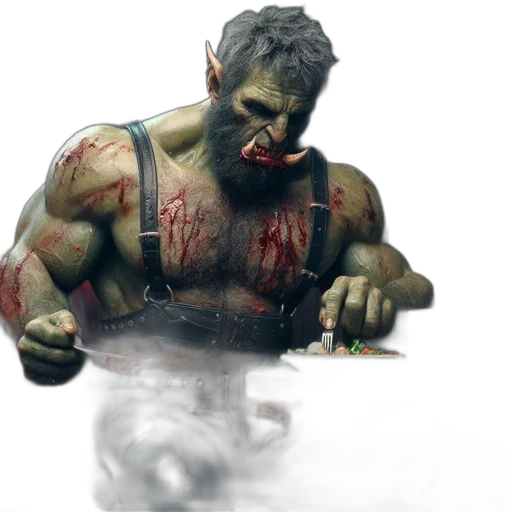 3d render, concept art, photorealistic, comic book art transparent PNG cut-out